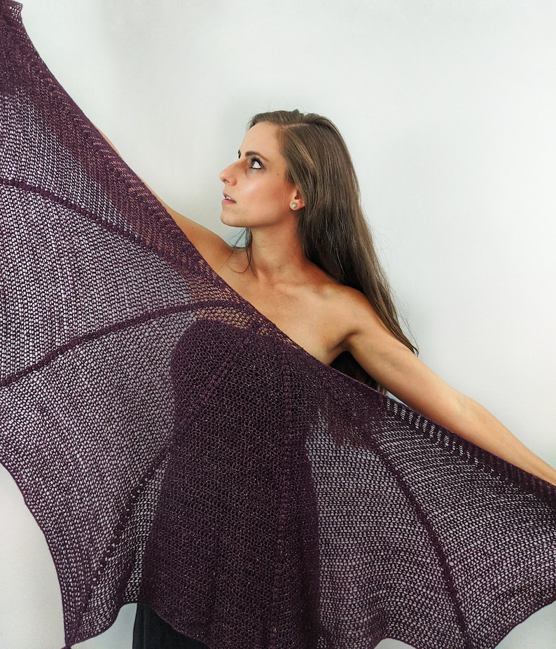 Batwing Crochet Dragon Wing Shawl PATTERN PDF Lace Weight Etsy Sweden