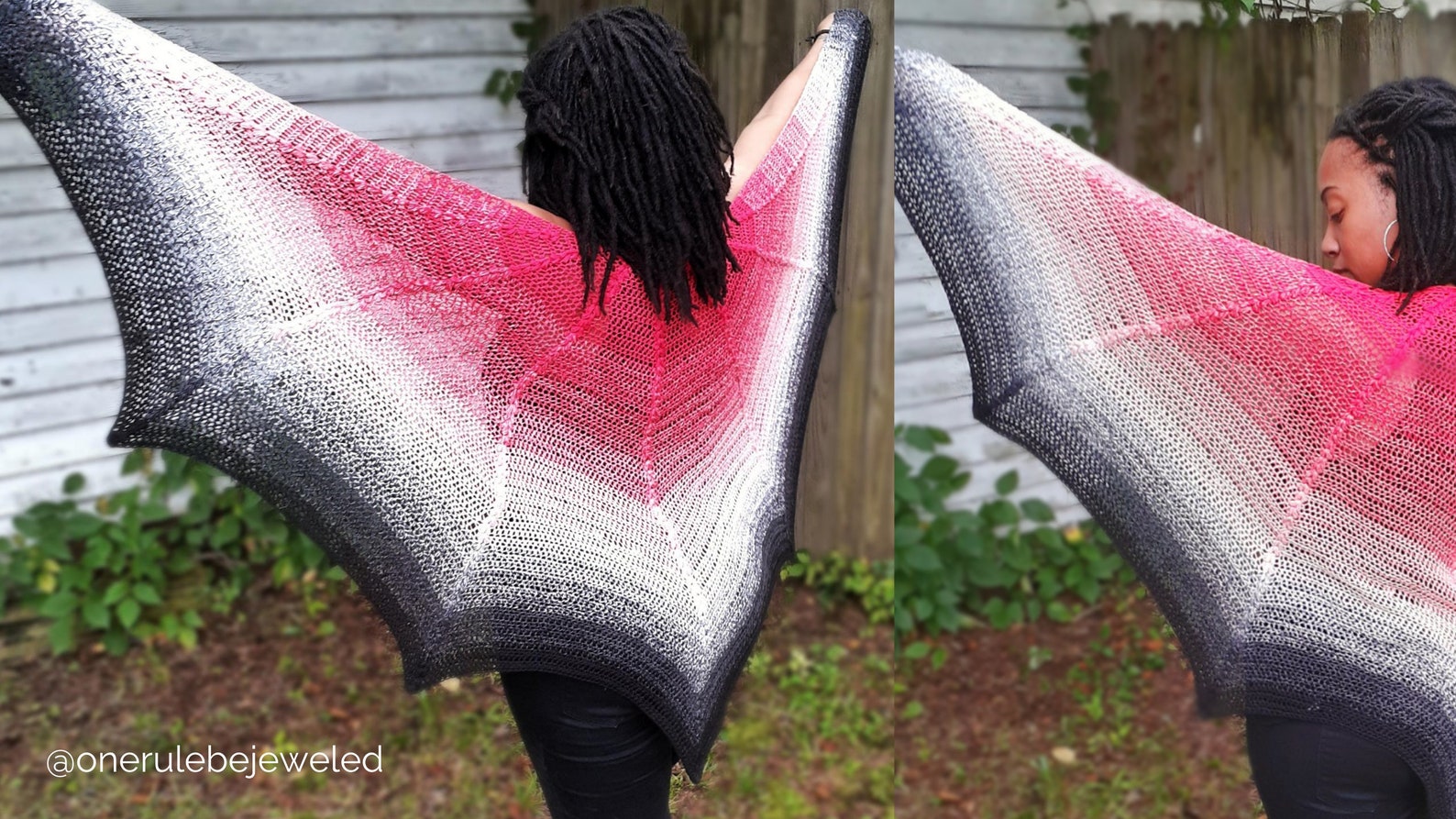 Batwing Crochet Dragon Wing Shawl PATTERN PDF lace weight Etsy