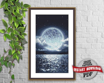 Moon Over Water Etsy
