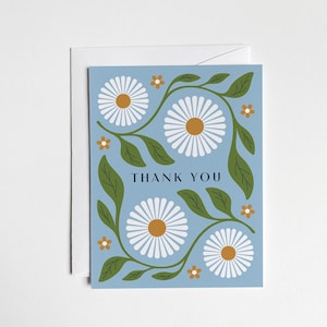 Thank You Cards Abstract Daisies - Set of 20