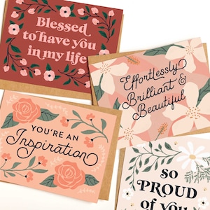 Cartes de motivation - Lot de 12 assortis
