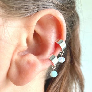 Silver tone ear cuff set | Mix and match earrings | Ear jacket multipack | Personalised cartilage earrings | Small no piercing ear jewellery