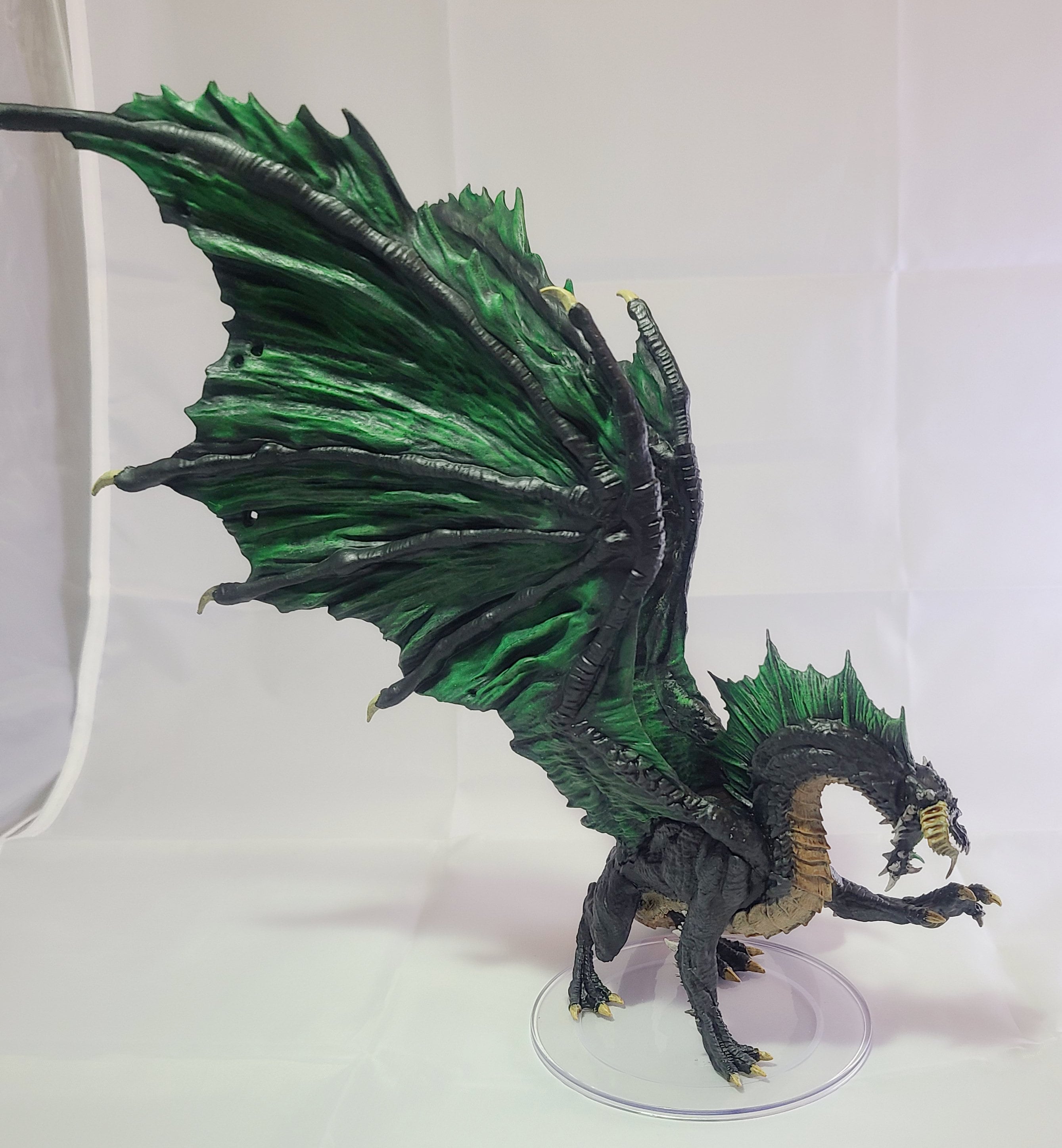 Adult Black Dragon Hand Painted Dnd Nolzur's Marvelous Miniatures