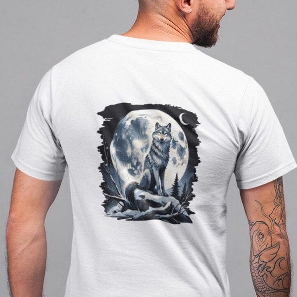Wolf T-Shirt, Majestic Wolf, Therian Shirt, Spirit Animal, Birthday Gift