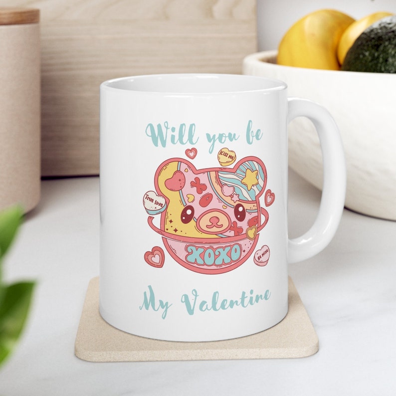 Valentine's Day Coffee Mug, Be My Valentine Coffee Cup, Gift for Lover