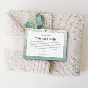 You Are Loved | Comforting Prayer Shawl | Gift | Prayer Wrap | Comfort | Blanket | You Are Special | Unique | Thoughtful Gift | Support