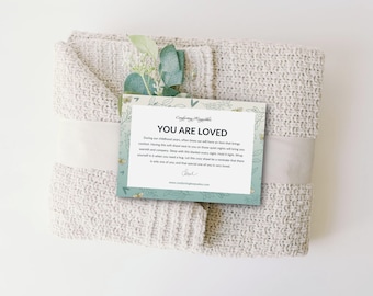 Comforting Prayer Shawl | You Are Loved | Gift | Prayer Wrap | Comfort | Special | Unique | Thoughtful Gift | Support | Rehabilitation