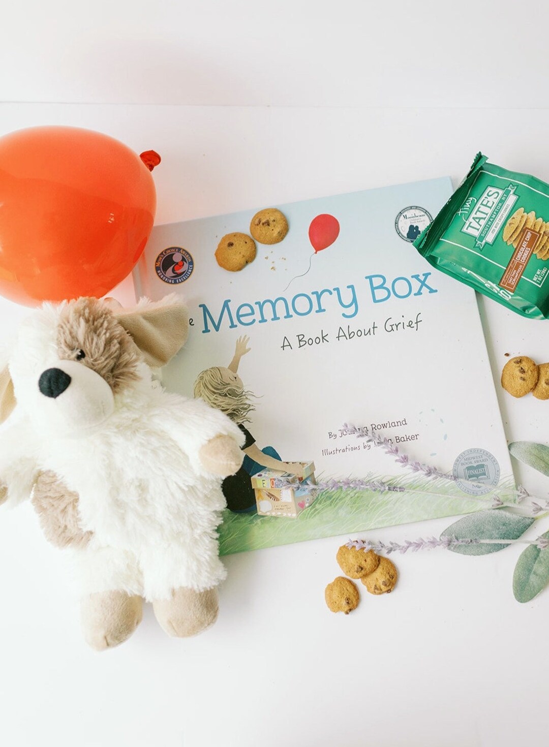 Grief Comfort Gift: Memory Box Book, Lavender Warmable Plush Pup ...
