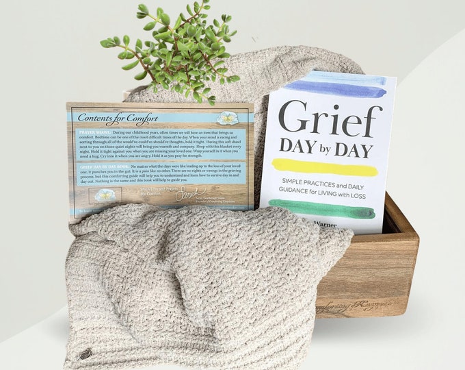 Essential Sympathy Care Package with Prayer Shawl - Grief Box - Sympathy Gift - Encourage Hope - Comforting Keepsakes