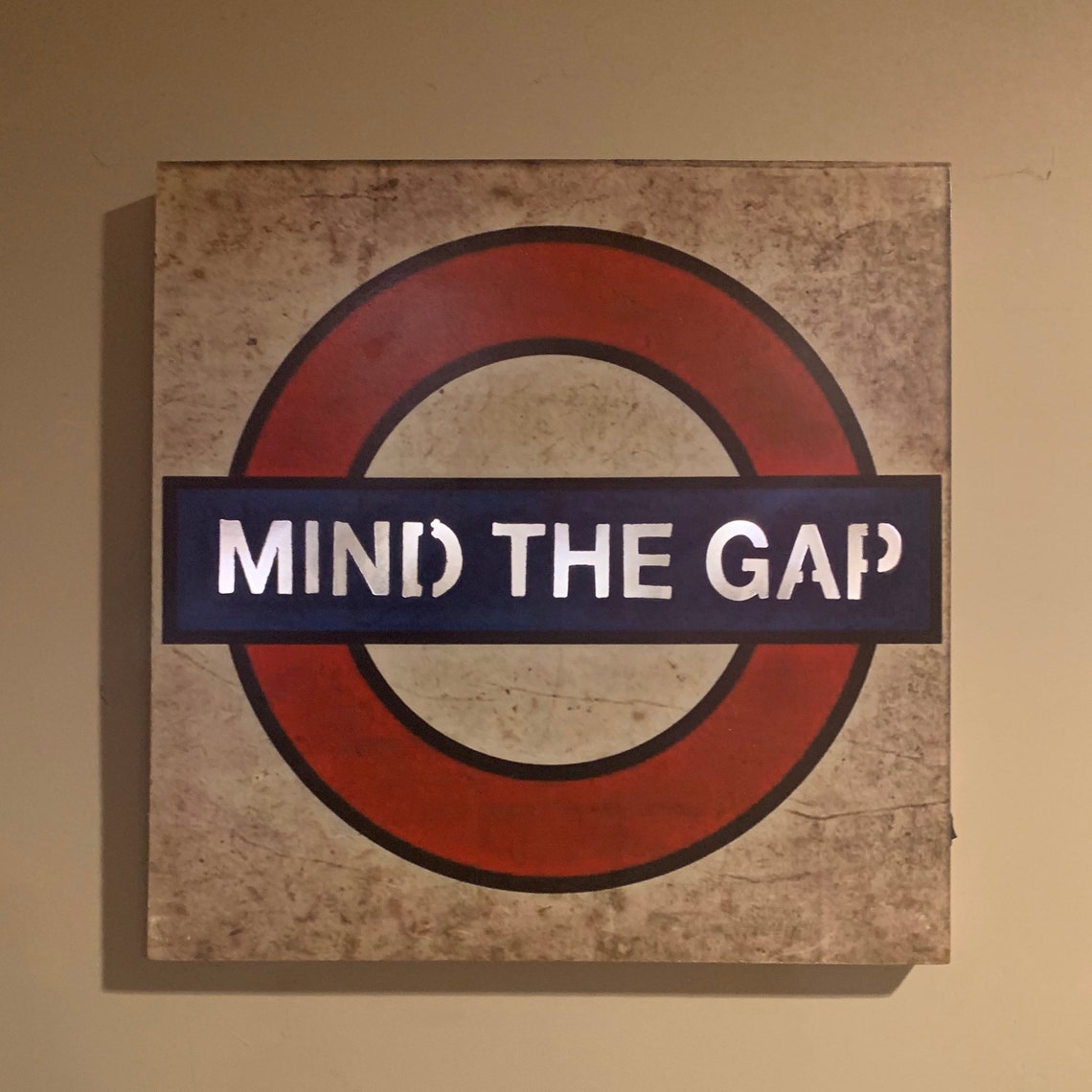 London Underground MIND THE GAP light up sign | Etsy