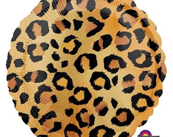 Balloon 18" Cheetah Spots Jungle Animals Mylar Party Decorations Gifts  ( Buy Another One, Add to Cart,  Save on Combine Shipping )