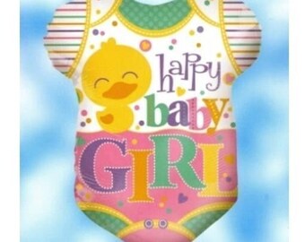Baby Girl Balloon 18 "Mylar Foil para decoraciones y regalos de fiesta ( Compre otro, agregue al carrito, ahorre en el envío de la cosechadora)