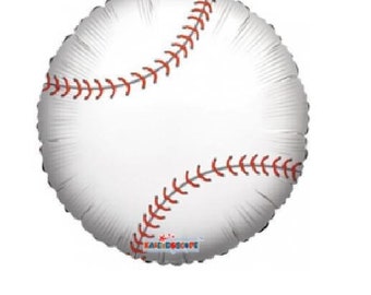 Baseball Balloon 18" Sports Games Mylar Foil for Party Decorations & Gifts ( Buy Another One, Add to Cart,  Save on Combine Shipping )