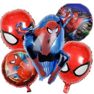 5Pcs/Set Balloons ( Super size Spider - man 30" Balloon ) Kids Happy Birthday Party Decoration Super Hero image 1