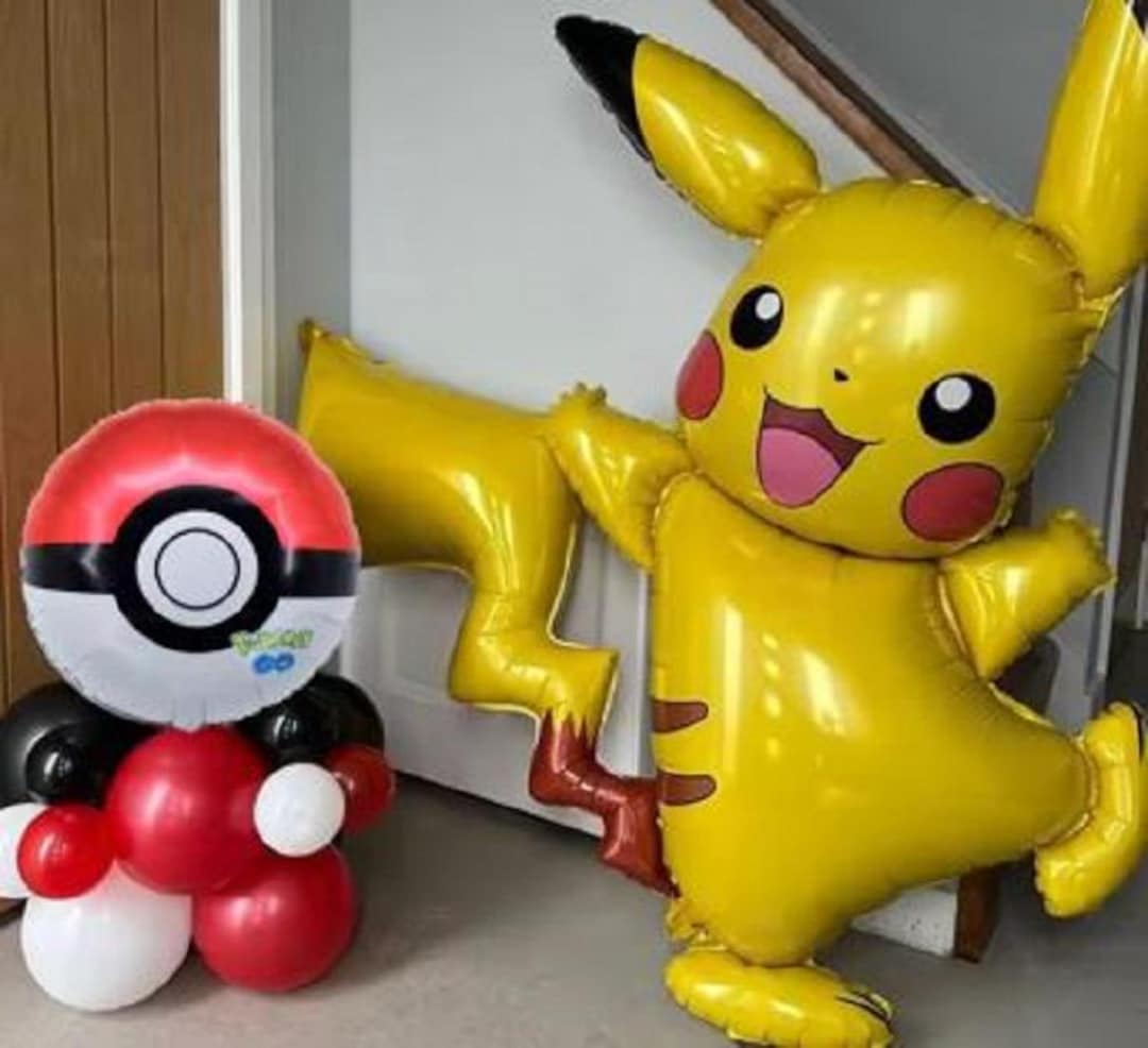 Pokemon Balloon Stack Balloon ( 1set 20pcs) Cartoon Pokemon Pikachu Foil Balloons Set Red ...