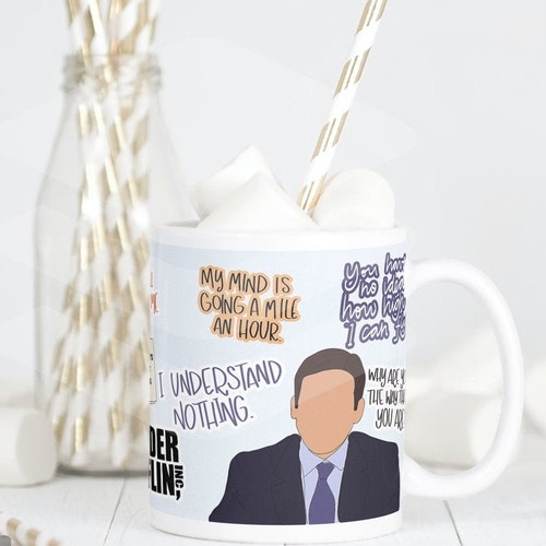 Michael Scott Quotes Coffee Mug, The Office Collectors Gift, Dunder Mifflin, Prison Mike