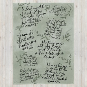 Heilende Schriften Decke, Gebet Bibel Vers, Krankenhaus Geschenk