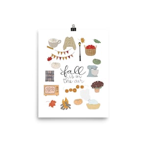 Autumn Art Poster, Favorite Fall Things, Fall Vibes Watercolor Painting, Fall Candles, Pumpkin Spice, Fall Festival