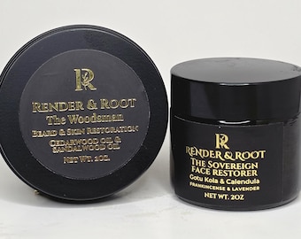 Render & Root Tallow Duo | Silky Face Restorer, Beard Balm
