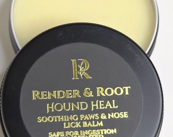 Organic Dog Paw Snout Healing Salve | Hound Heal | 48-Hour Tallow Infusion (2oz)