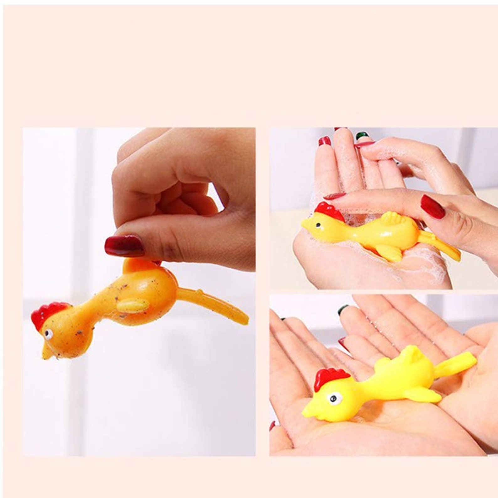 10pcs Slingshot Chicken Toys Stretchy Flick Chicken Catapult Etsy