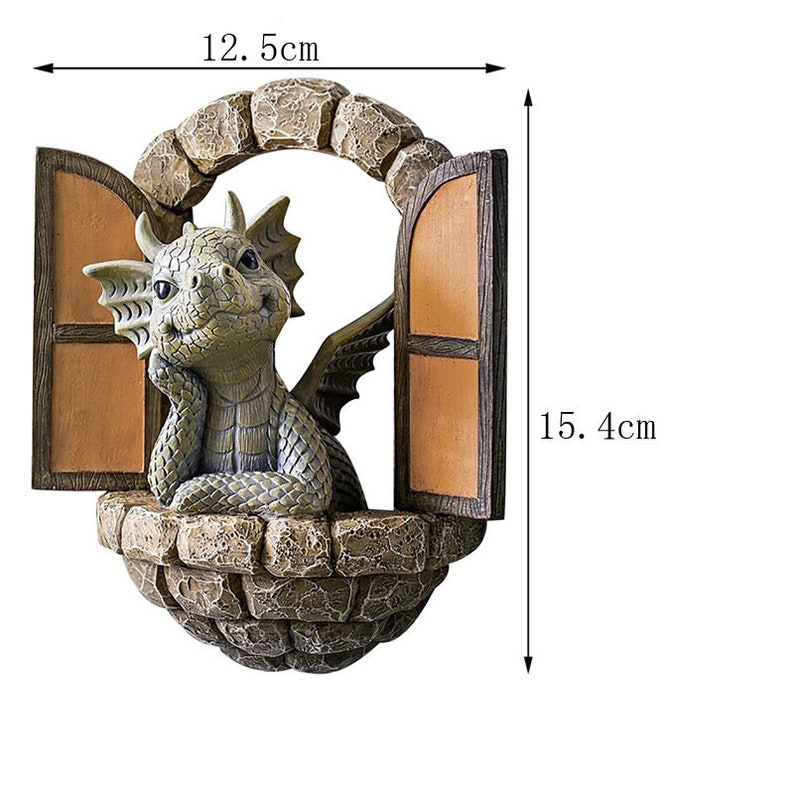 Handmade Dragon Ornament Home Decor Garden Wall Hanging Cute Etsy