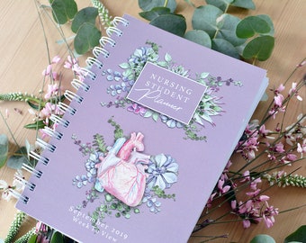 Nursing Student Etsy - september 2019 planner for nursing students heart week to view format