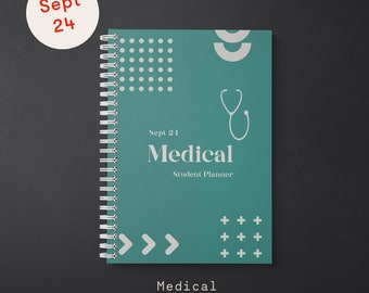 Medical Student Planner September 2024 - Week to View