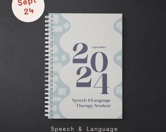 Speech & Language Therapy Student Planner September 2024