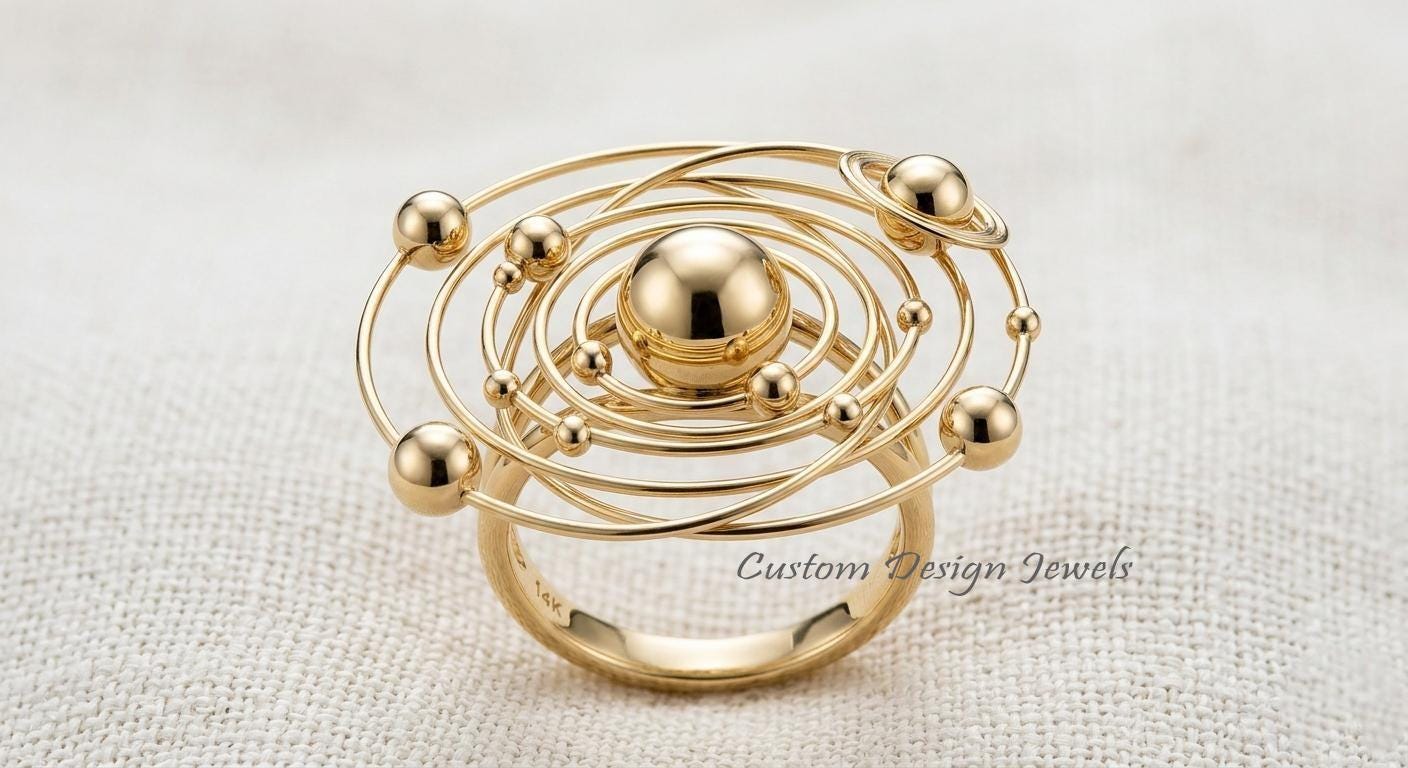 Planet Ring - Etsy