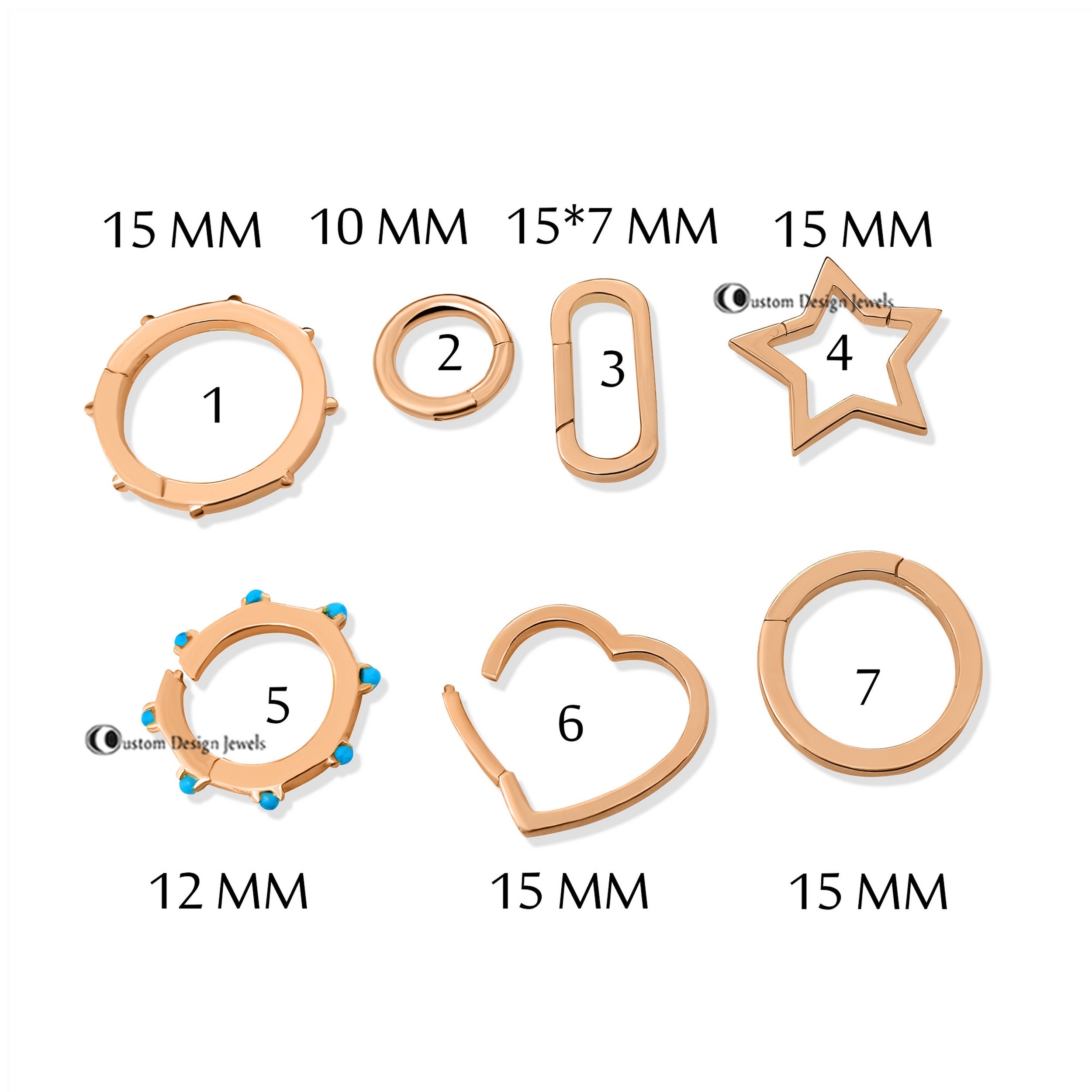 Wholesale Solid 14K Gold Enhancer Charms Holder Enhancer Link Etsy