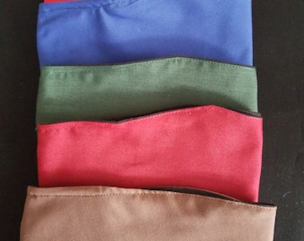 Reversible Face Mask with "Velcro®brand" touch fastener - Handmade, double layered with nose wire