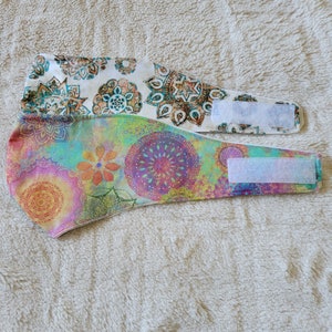 Mandalas Face Mask with &quot;Velcro®brand&quot; touch fastener - Handmade with wire