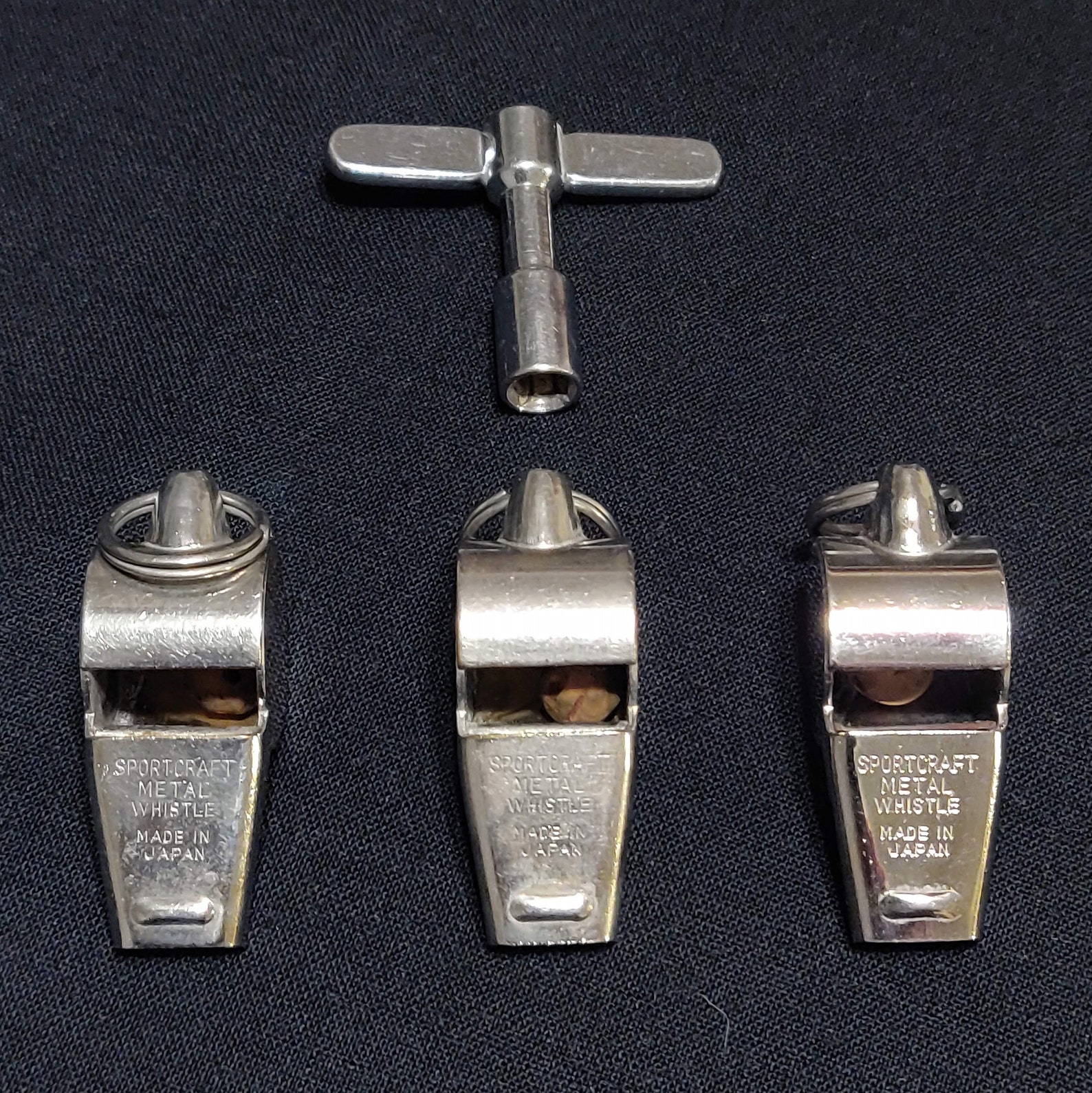 Vintage Sportcraft Metal Whistles Made in Japan 3 Whistles Etsy
