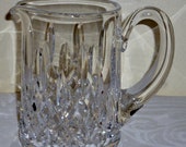 Waterford LISMORE pattern Cut Crystal PITCHER 6-1 4 quot tall Excellent