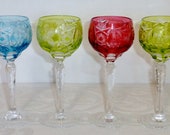 Price is for ONE Nachtmann Traube Crystal Cut to Clear Cordial Goblets Liqueur Glasses 5-1 2 quot