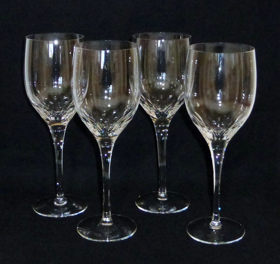 4 Pcs Orrefors Crystal PRELUDE Water Goblets Large Wine Etsy
