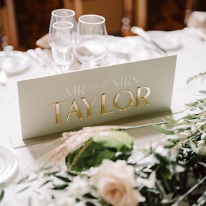 Reversible Top Table Sign Rectangle Top Table Sign, Personalised Acrylic Top Table Sign ...