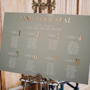 LARGE Seating Plan ( up to 15 tables ), seating chart, acrylic seating plan, wedding seating plan