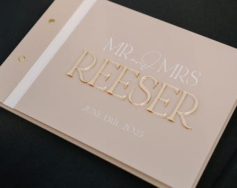 Acrylic Guestbook, A4 Acrylic Guestbook, Wedding Guestbook, Personalised Wedding Guestbook, Guestbook, wedding signs, wedding signage,