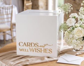 Acrylic Card Box ONLY, 30x30cm (Arrives Assembled), Wedding Reception Decoration