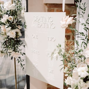 STANDARD Sitzplan ( bis zu 10 Tische ), Sitzplan, Acryl Sitzplan, Hochzeitssitzplan, Luxus Hochzeit Zeichen