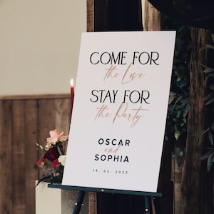 Personalisiertes Acrylglas-Willkommensschild mit Spruch, A3, A2, A1