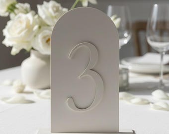 Mini Dome Acrylic Table Numbers, Wedding Decor
