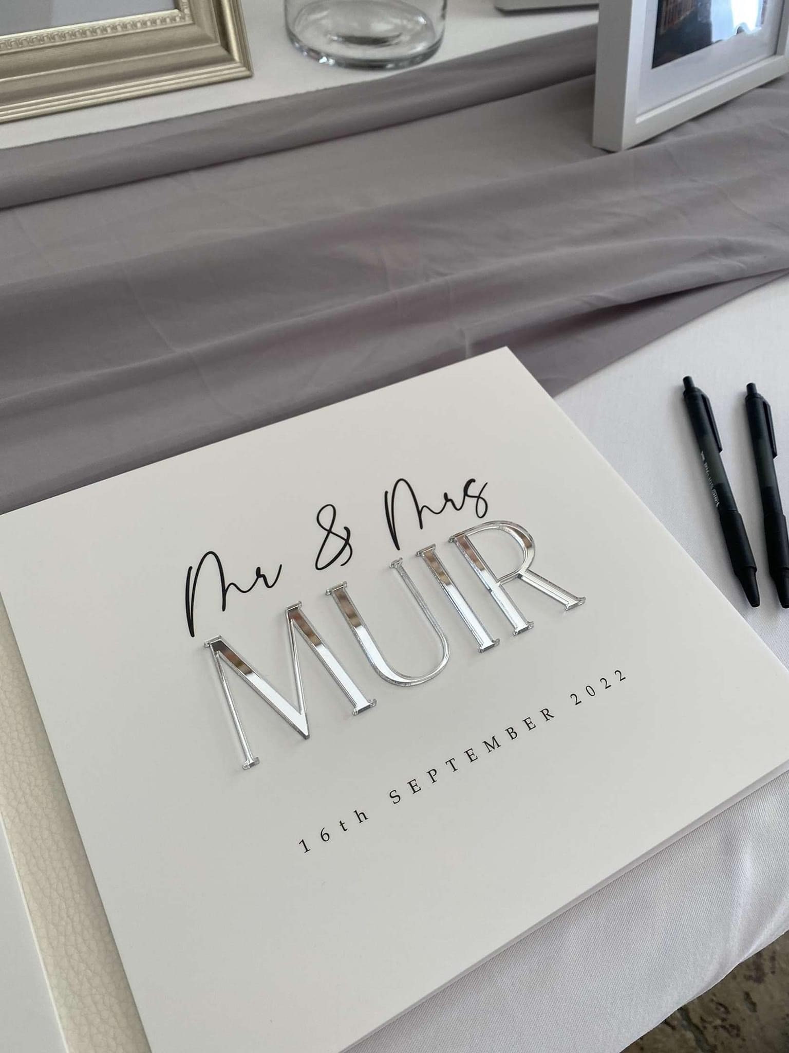Acrylic Guestbook A4 Acrylic Guestbook Wedding Guestbook Etsy UK