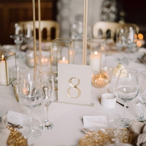 RECTANGLE acrylic table numbers, wedding table numbers, acrylic table numbers, personalised table numbers,