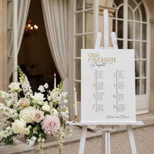 Personalised Acrylic Seating Plan with 3D Line detailing, Wedding Seating Chart, A1, A2, A3