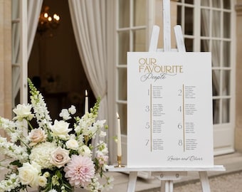 Personalised Acrylic Seating Plan with 3D Line detailing, Wedding Seating Chart, A1, A2, A3