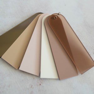 4 Acrylic Colour Samples, Acrylic Samples, Samples