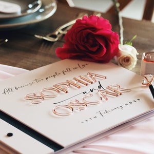 Acrylic Guestbook, A4 Acrylic Guestbook, Wedding Guestbook, Personalised Guestbook, Guestbook, Polaroid Wedding Guestbook, Wedding Signage